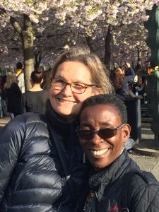 Anna Dahl Winge from Inter Action and Nassozi Kiyaga from DLU in Stockholm.