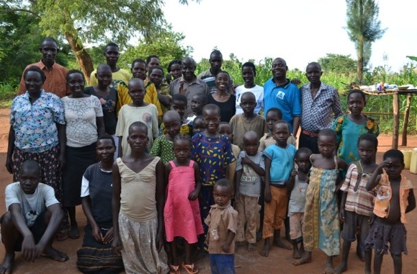 Family in Western Uganda