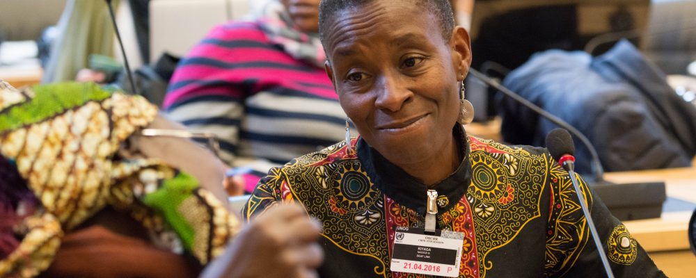 Nassozi Kiyaga from Deaf Link Uganda, participates in 15th session of CRPD Committee, Geneva.