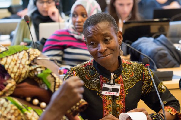 Nassozi Kiyaga from Deaf Link Uganda, participates in 15th session of CRPD Committee, Geneva.