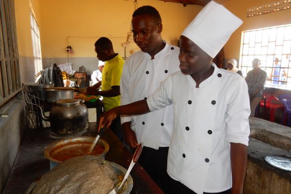 Deaf woman catering in Uganda