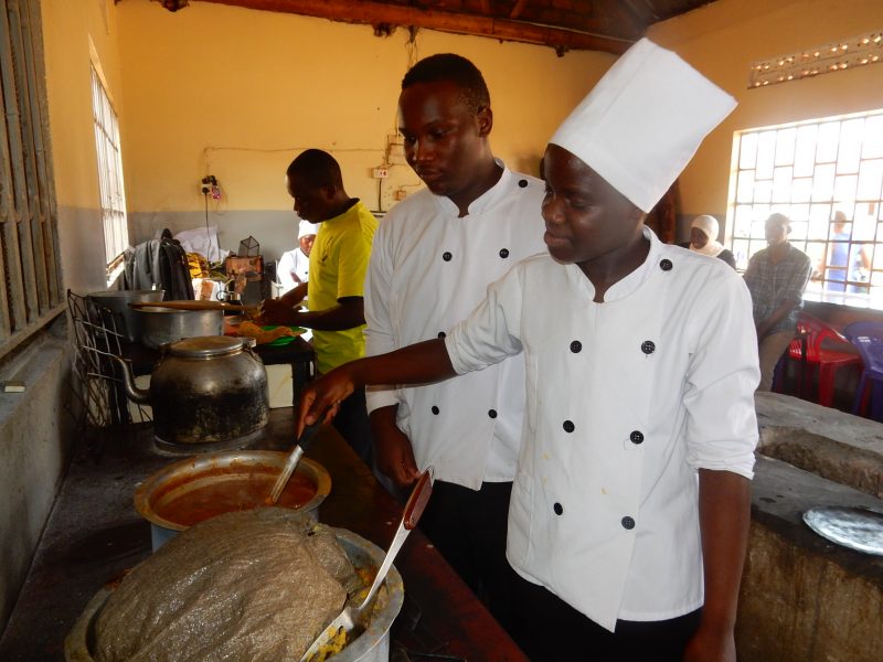 Deaf woman catering in Uganda