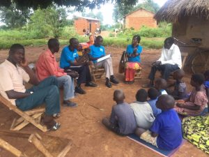 Deaf farmer and his family Uganda