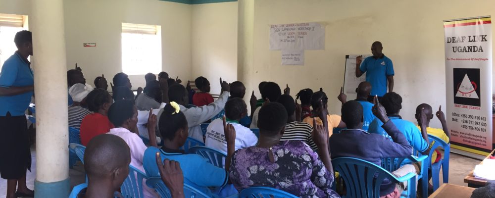 Sign language workshop at Vision TERUDO, Ngora Town