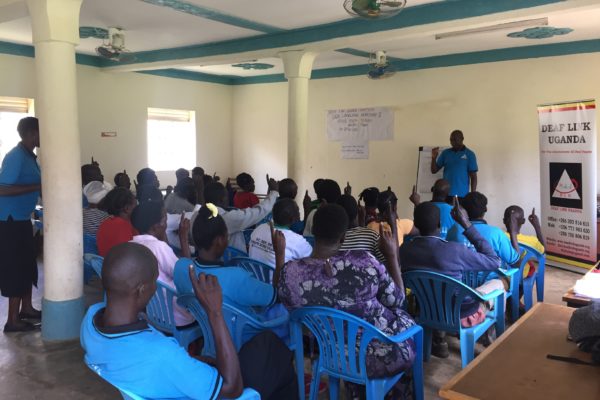 Sign language workshop at Vision TERUDO, Ngora Town